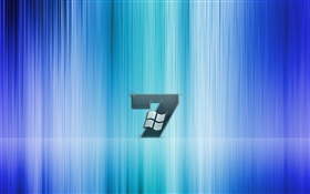 Windows 7, fondo rayado azul HD fondos de pantalla