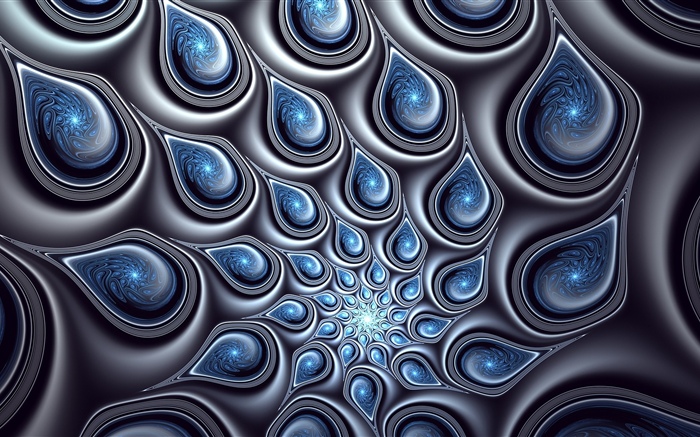Cuadro abstracto, gotas de agua Fondos de pantalla, imagen