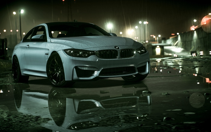 Coche BMW, lluvia, Need For Speed Fondos de pantalla, imagen