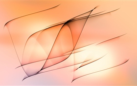 Líneas abstractas, fondo naranja HD fondos de pantalla