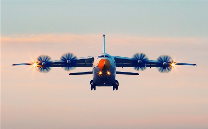 Vuelo en avión Antonov An-70. Fondos de pantalla, imagen