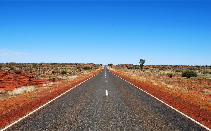 Australia, camino, cielo azul Fondos de pantalla, imagen