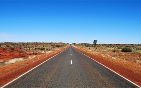 Australia, camino, cielo azul