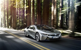 BMW i8 plata coche velocidad HD fondos de pantalla