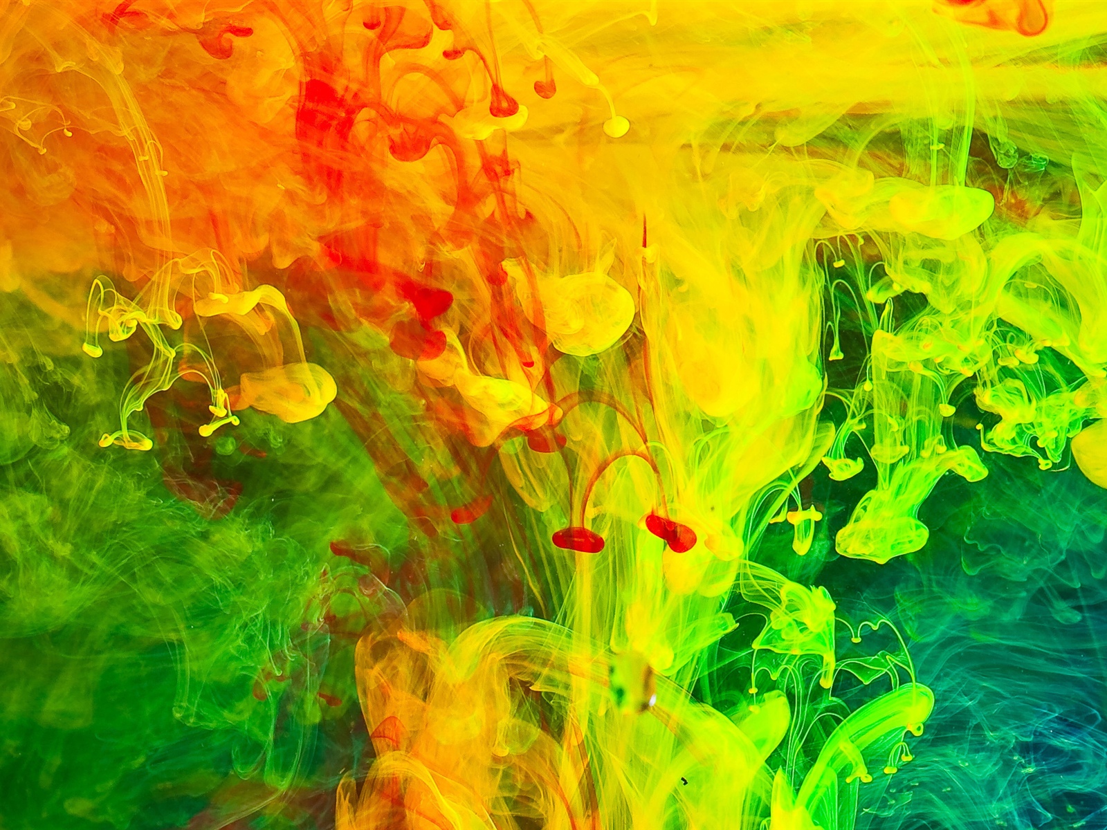 Pintura colorida, humo, cuadro abstracto. 1600x1200 Fondos de pantalla