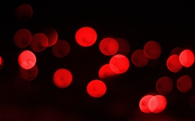 Círculos de luz roja, fondo negro HD fondos de pantalla