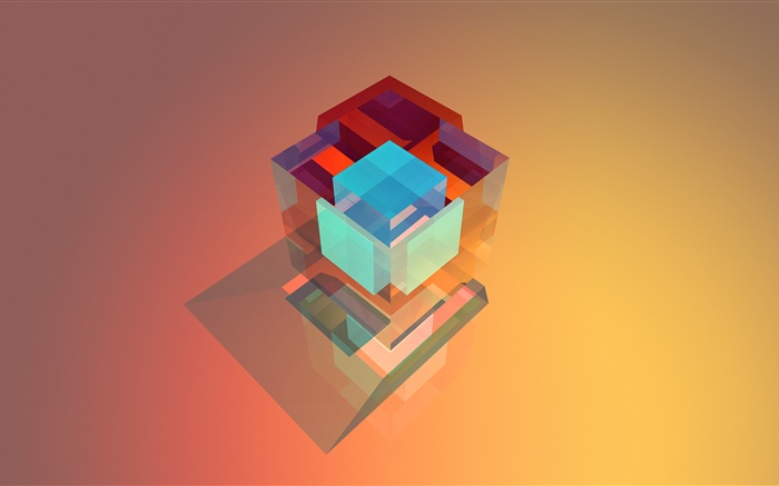 3d Cube, abstracción Fondos de pantalla, imagen