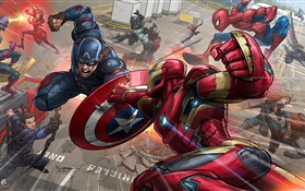 Superhéroe, Iron Man, Capitán América HD fondos de pantalla
